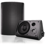 Inch Indoor Wall Mounted Speaker - 30-45 W Max - Black